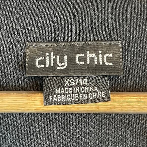 City Chic Sequin Sparkle Romper Playsuit Shorts Black Silver Plus Size 14 - Picture 8 of 9